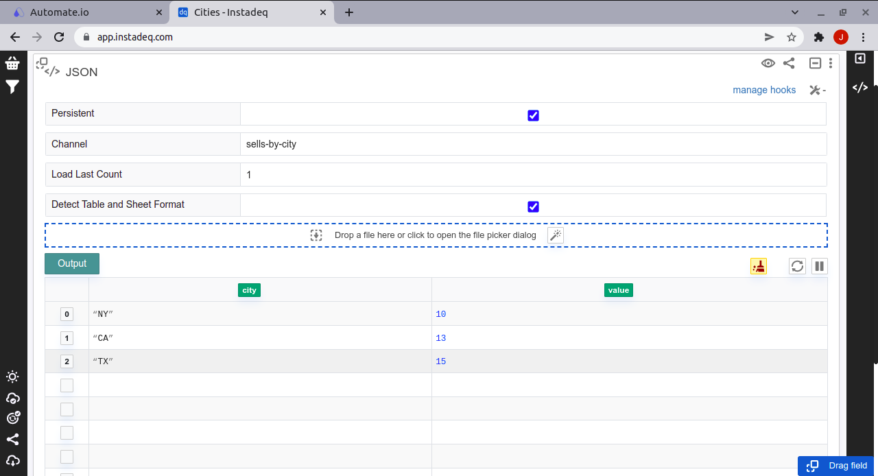 Check data on idq