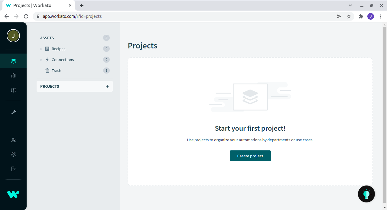 Create new project