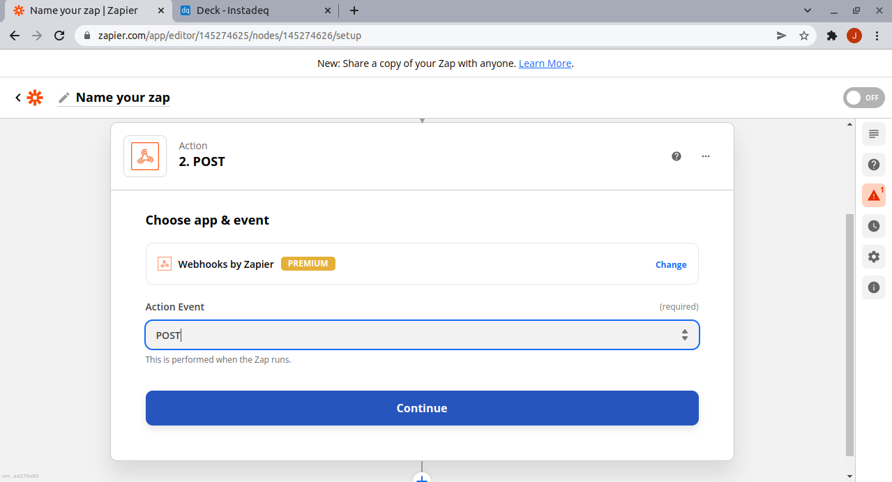 Webhook post